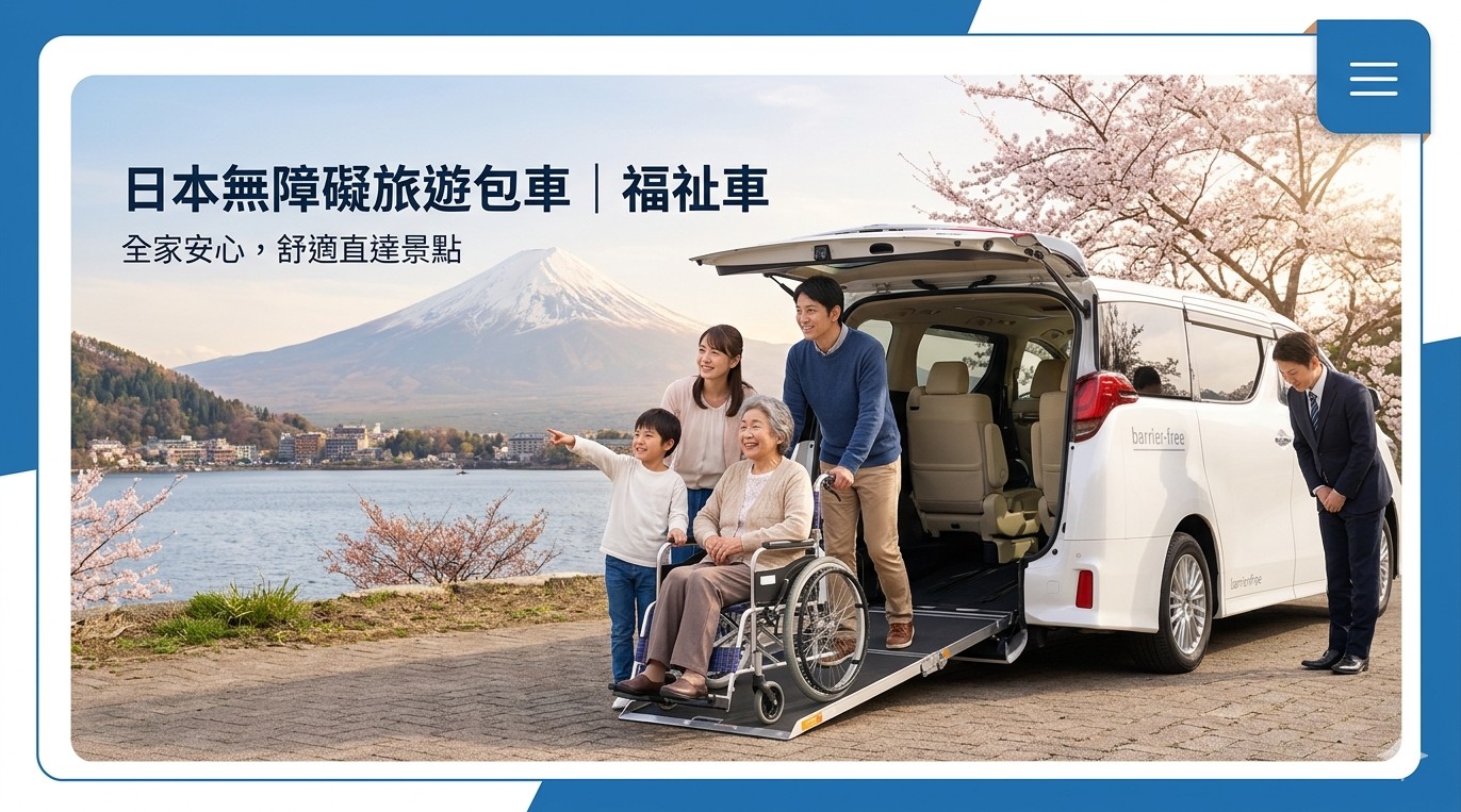 日本無障礙旅遊包車｜讓愛無礙，全家人的日本夢想之旅