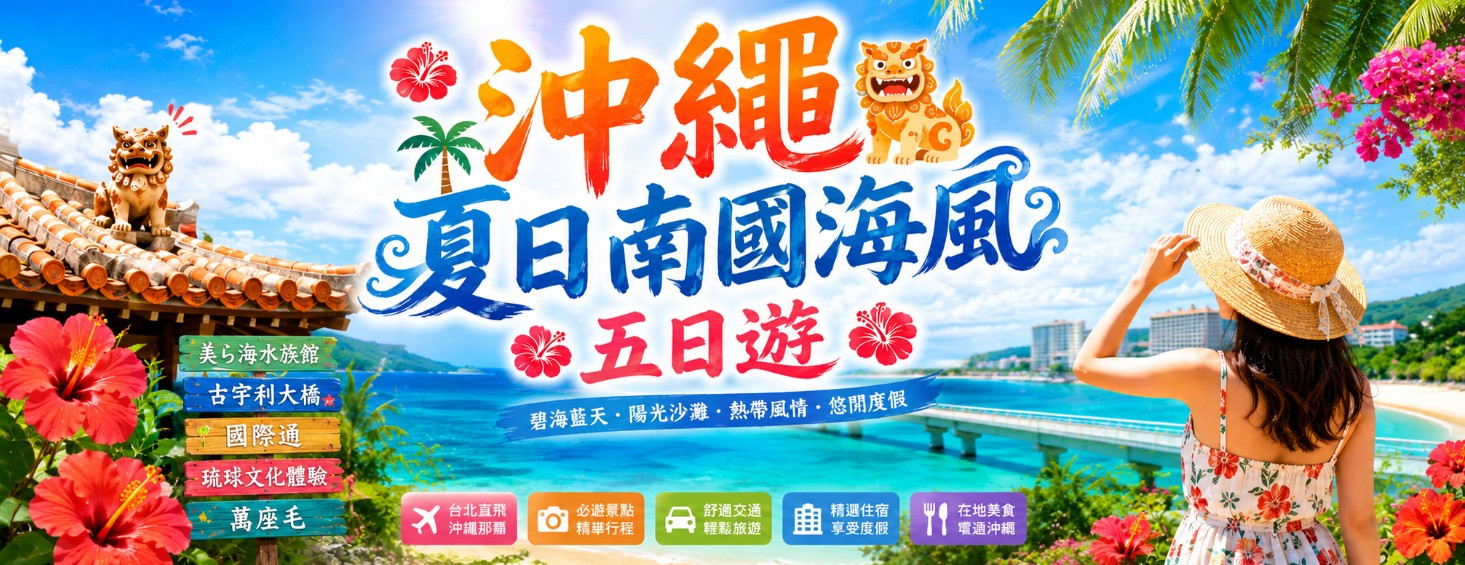 沖繩夏日南國海風五日遊